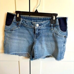 Gap Maternity Jean Shorts with Side Panels Size 25